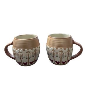 Disney Parks Mickey Mouse Icon Homestead Mug X2 NEW